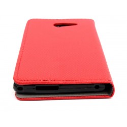 Etui Smart Magnet na telefon Sony Xperia M2 D2303 czerwone