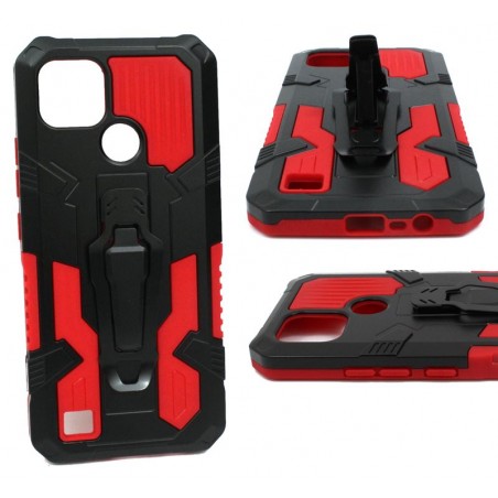 ETUI PANCERNE TANK na telefon Realme C21Y / C25Y czerwone
