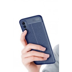Etui Leather na telefon Vivo Y11s Y20s Y12s Y20i Y30 granatowe
