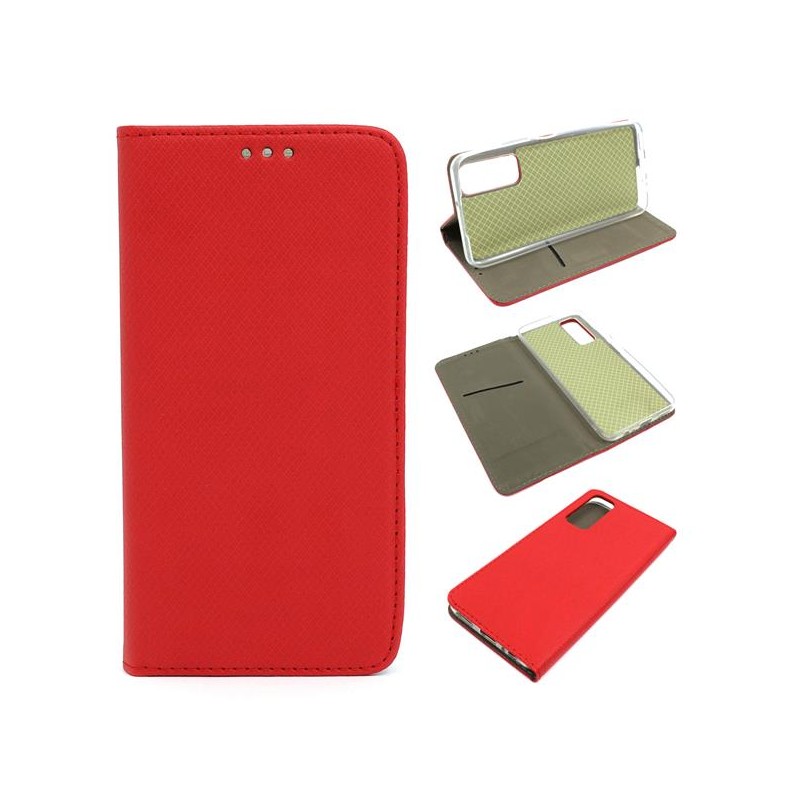 Etui Smart Magnet na telefon Huawei P Smart 2021 / Y7A czerwone