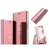 Etui Flip Clear VIEW na telefon Huawei Y6p MED-L49 różowe