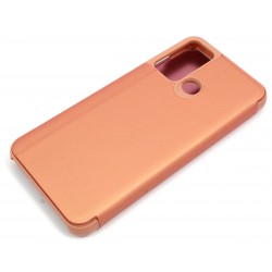 Etui Flip Clear VIEW na telefon Huawei Y6p MED-L49 różowe