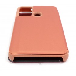 Etui Flip Clear VIEW na telefon Huawei Y6p MED-L49 różowe