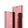Etui Flip Clear VIEW na telefon Huawei Y6p MED-L49 różowe