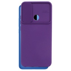 Etui SILICONE LENS na telefon Xiaomi Redmi 10A fioletowe