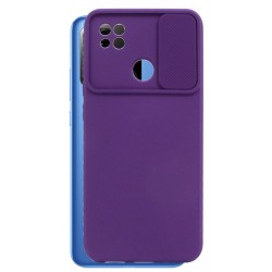 Etui SILICONE LENS na telefon Xiaomi Redmi 10A fioletowe