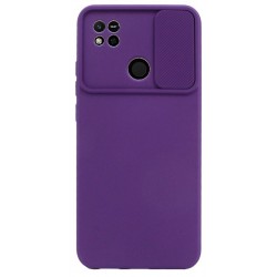 Etui SILICONE LENS na telefon Xiaomi Redmi 10A fioletowe