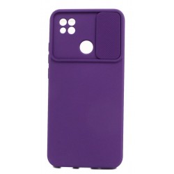 Etui SILICONE LENS na telefon Xiaomi Redmi 10A fioletowe