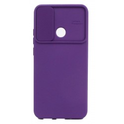 Etui SILICONE LENS na telefon Xiaomi Redmi 10A fioletowe