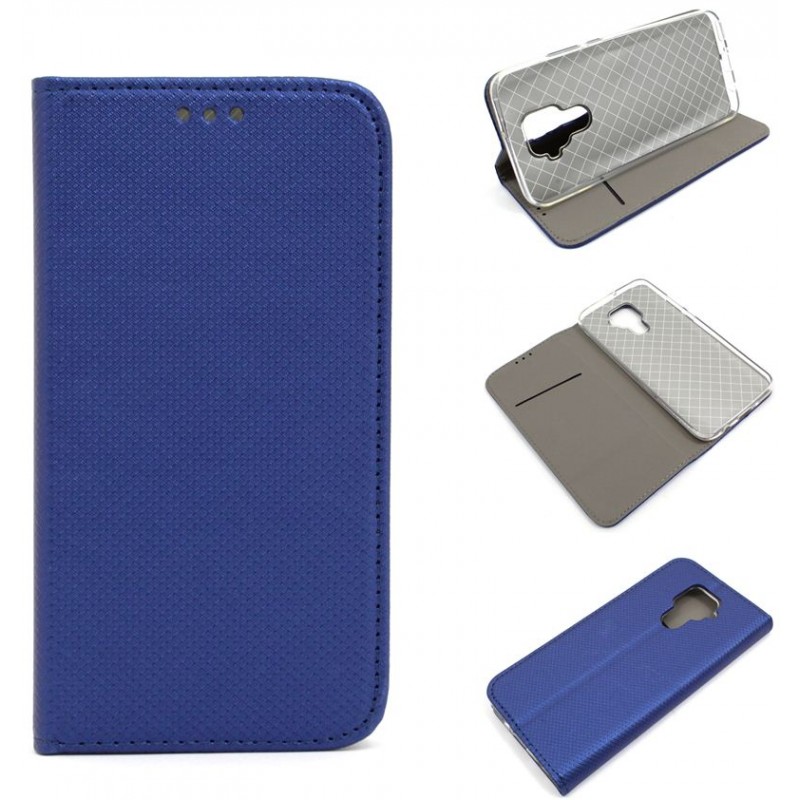 Etui Smart Magnet na telefon Huawei Mate 30 Lite MAR-LX1 granatowe