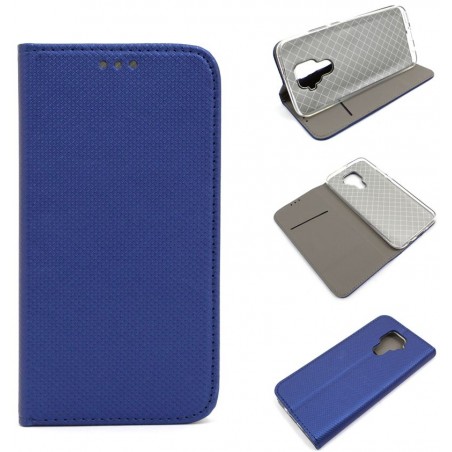 Etui Smart Magnet na telefon Huawei Mate 30 Lite MAR-LX1 granatowe