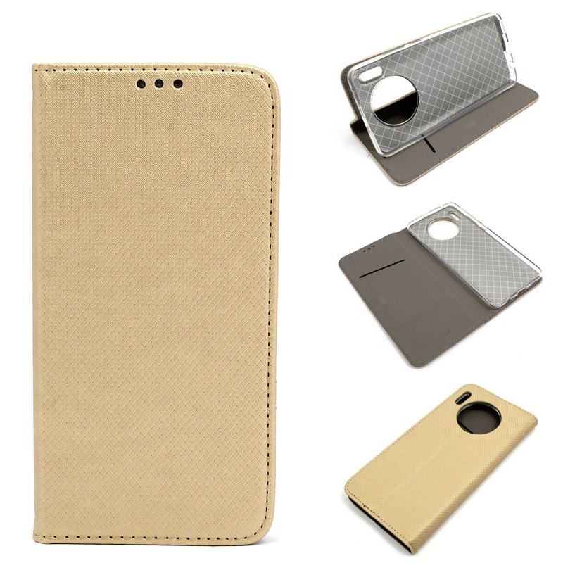Etui Smart Magnet na telefon Huawei Mate 30 złote
