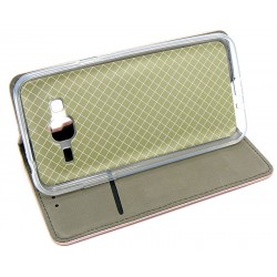 Etui Smart Magnet na telefon Samsung Galaxy J3 2016 J320 jasnoróżowe