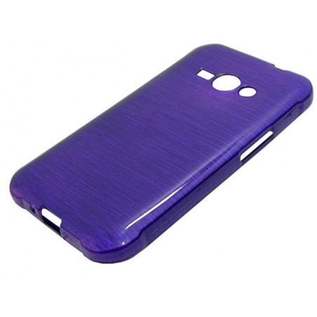 Etui Jelly Brush na telefon Samsung Galaxy J1 Ace J110 fioletowe